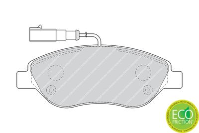 Brake Pad Set, disc brake FDB1468