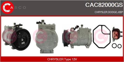 CASCO CAC82000GS Компрессор кондиционера для CHRYSLER (Крайслер)