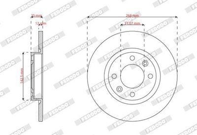 BREMSSCHEIBE FERODO DDF3167C 1
