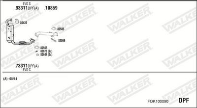 SISTEM DE ESAPAMENT WALKER FOK100090