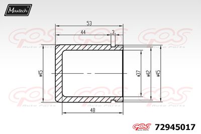 Поршень, корпус скобы тормоза MAXTECH 72945017 для HONDA CROSSTOUR