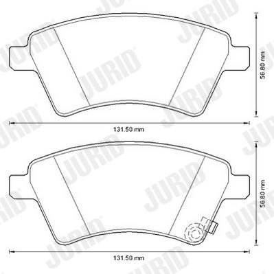 Brake Pad Set, disc brake 573288J