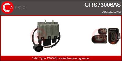 REZISTOR ELECTROMOTOR - VENTILATOR CASCO CRS73006AS