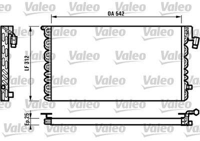 VALEO Condensor, airconditioning (816964)