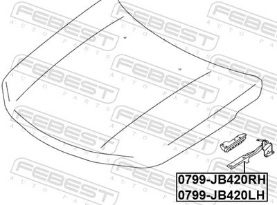 BALAMA CAPOTA MOTOR FEBEST 0799JB420LH 1