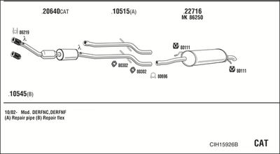 Układ wydechowy WALKER CIH15926B