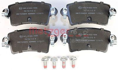 SET PLACUTE FRANA FRANA DISC METZGER AUTOTEILE 1170171 1