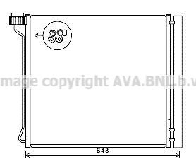 Конденсатор, кондиционер AVA QUALITY COOLING BW5474D для BMW X5