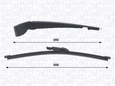 к-кт рамена за чистачки, стъклопочистване MAGNETI MARELLI 000723180455