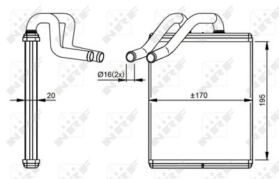 SCHIMBATOR CALDURA INCALZIRE HABITACLU NRF 54301 2