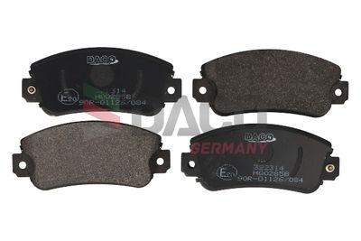 Комплект тормозных колодок, дисковый тормоз DACO Germany 322314 для FIAT 147