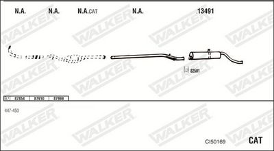 Изпускателна система WALKER CI50169