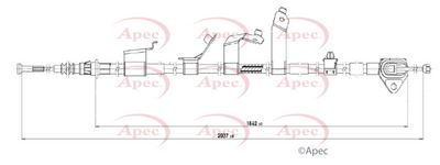 APEC Cable Pull, parking brake CAB1868