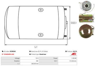 MOTOR ELECTRIC AS-PL DC9054S 3