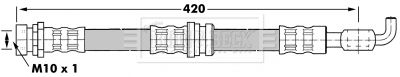 Brake Hose Borg & Beck BBH7078