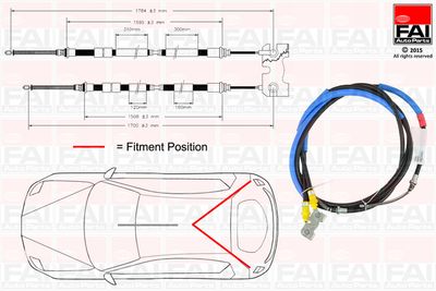 FAI AutoParts Seilzug, Feststellbremse