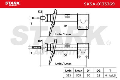 амортисьор STARK SKSA-0133369