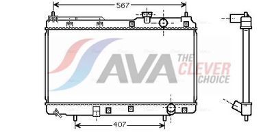 Radiateur, refroidissement du moteur AVA Clever Choice