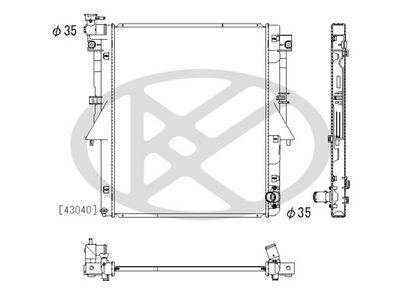 Radiator, racire motor Koyorad PL033320