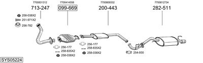 Układ wydechowy BOSAL SYS05224