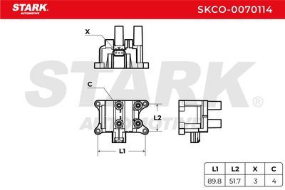 запалителна бобина STARK SKCO-0070114