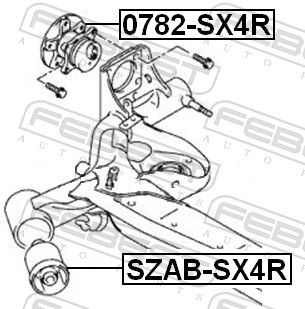 SUPORT AX FEBEST SZABSX4R 1