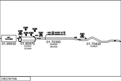 SISTEM DE ESAPAMENT MTS IVEC76770A034168
