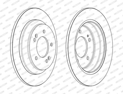 Remschijf set (2 stuks) Achter Links/Rechts past: KIA CARENS IV, SELTOS, SOUL II, SOUL III 1.6-2.0 03.13-