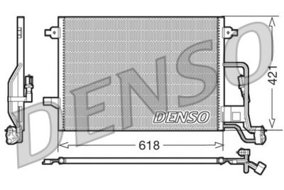 DENSO DCN32018 Радіатор кондиціонера для SKODA (Шкода)