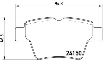 Комплект тормозных колодок, дисковый тормоз BREMBO P 61 080 для GEELY EC7
