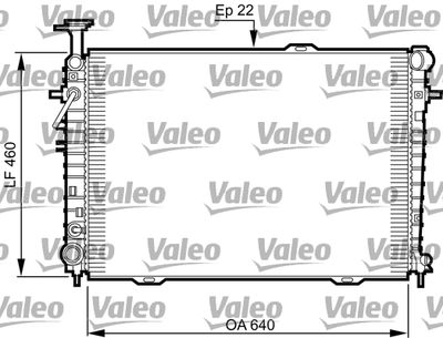 Радиатор, охлаждение двигателя VALEO 735542 для KIA SPORTAGE
