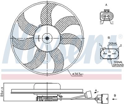 VENTILATOR RADIATOR NISSENS 85678 6