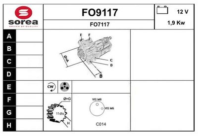 STARTER SNRA FO9117