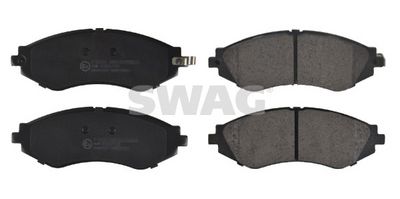 комплект спирачно феродо, дискови спирачки SWAG 89 91 6510