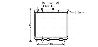 RADIATOR RACIRE MOTOR AVA QUALITY COOLING CN2190