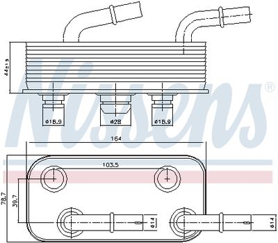 RADIATOR RACIRE ULEI CUTIE DE VITEZE AUTOMATA NISSENS 90657 5