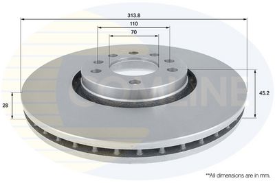 спирачен диск COMLINE ADC1135V