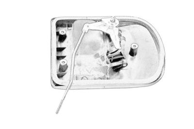 Door handle Voor Rechts (extern, zwart)