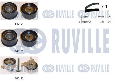 Комплект ремня ГРМ RUVILLE 550022 для CHEVROLET EVANDA