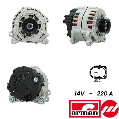 Генератор SIDAT A12VA0858AS для VW TOUAREG