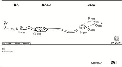 ABGASANLAGE WALKER CI15012A