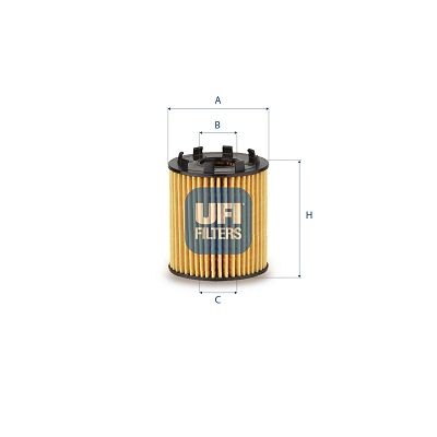 UFI 25.258.00 Масляный фильтр  для FIAT 500L (Фиат 500л)