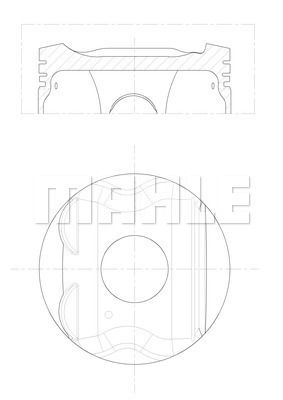 MAHLE 021 PI 00133 001 Поршень  для RENAULT FLUENCE (Рено Флуенке)