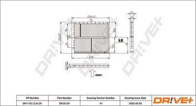 FILTER INNENRAUMLUFT DR!VE+ DP1110120129 1