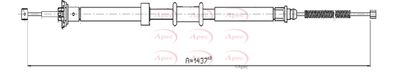 Cable Pull, parking brake APEC CAB1554