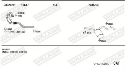 ABGASANLAGE WALKER OPK019923A