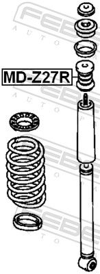 TAMPON CAUCIUC SUSPENSIE FEBEST MDZ27R 1