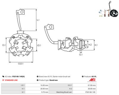 Vorschau Halter, Kohlebürsten Ansicht 2