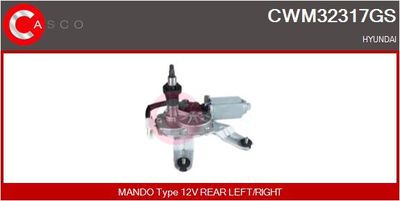 CASCO CWM32317GS Двигатель стеклоочистителя  для HYUNDAI MATRIX (Хендай Матриx)