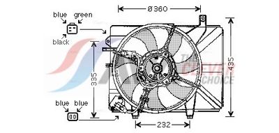 VENTILATOR RADIATOR AVA Clever Choice HY7511